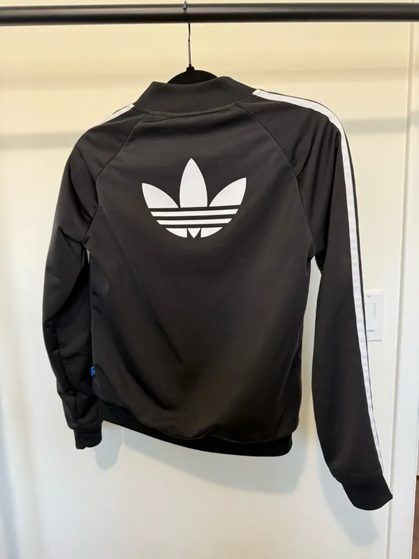 Adidas Zip-Up Jacket Black - Image 2