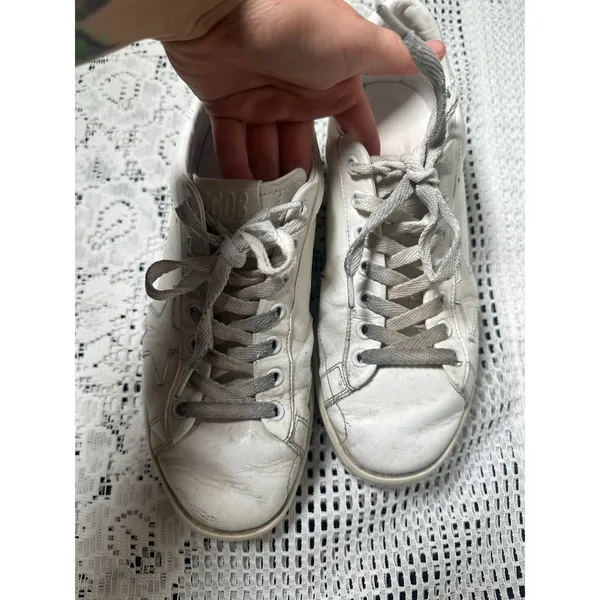 Golden Goose Pure Star Leather Low-Top Sneakers - Image 5