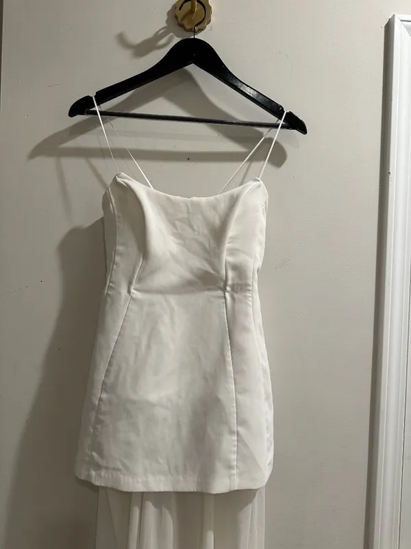 AMANDA UPRICHARD Christy Maxi Dress in Ivory Size Small - Image 5