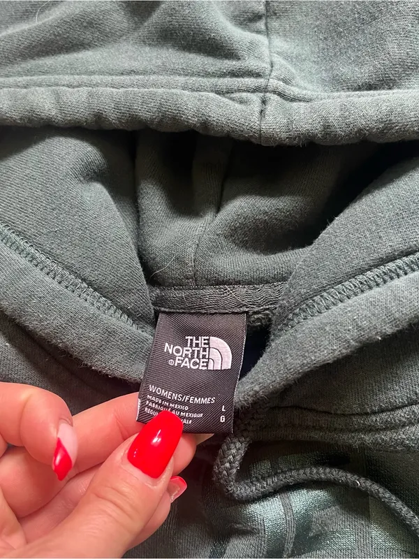 Dark green The North Face hoodie size L - Image 4
