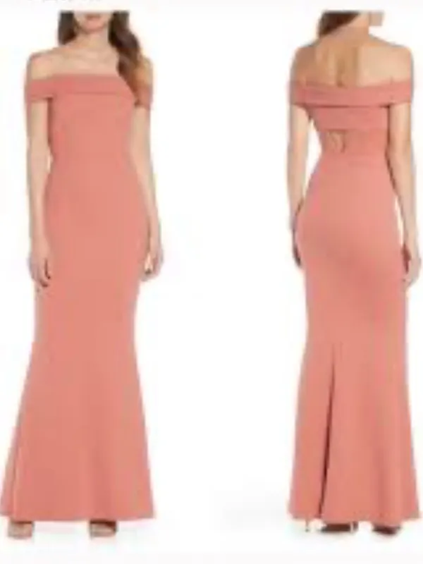 Katie May bridesmaid wedding Legacy Off The Shoulder Gown Size 2 NEW - Image 2