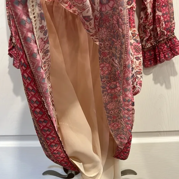 love the label Tippy Border Dress Pink‎ Floral Womens Size Large - Image 6