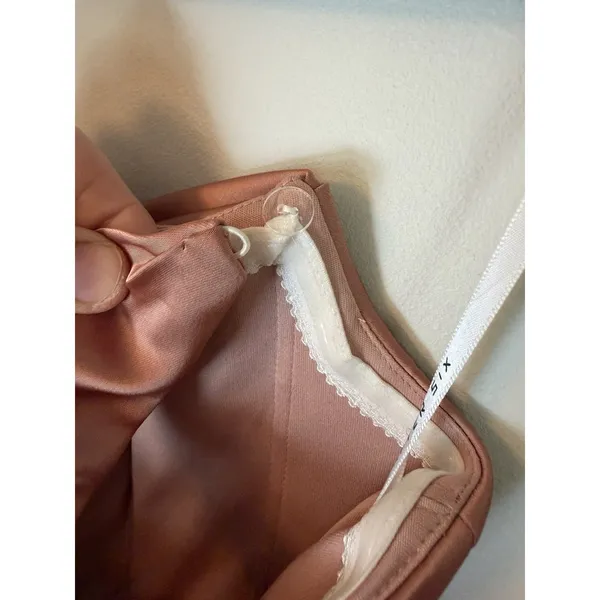 After Six Copper Penny Satin Convertable Gown Size 4 $269 6898 NEW - Image 15