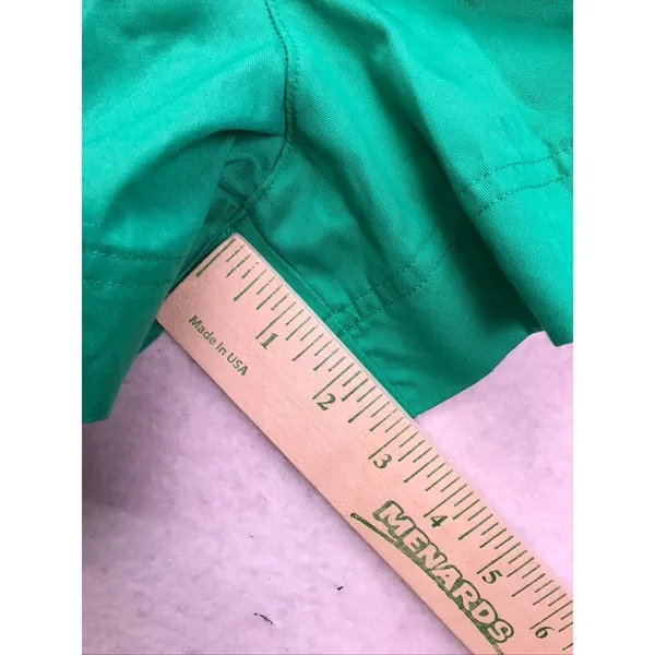 Free Assembly Square Neck Belted Romper Women Size M Green Cotton Sleeveless - Image 6
