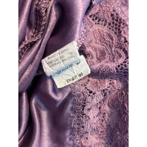 Corma Purple Lace Trim polyester Camisole Top‎ Double Spaghetti Strap One Size - Image 4