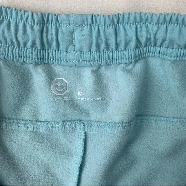 Gilly Hicks size medium Light Blue Cargo Pants sweats jogger wide leg - Image 3