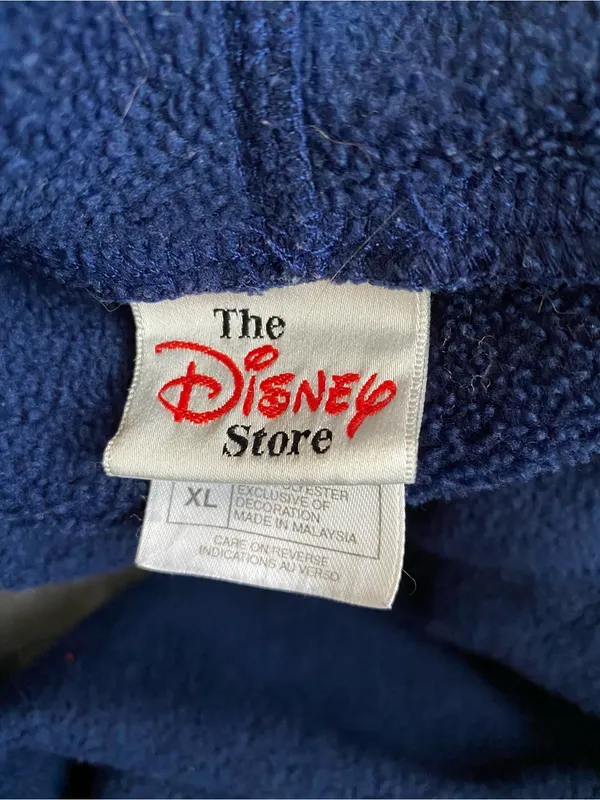 Vintage 90s Disney Store Fleece Winnie The Pooh Y2K oversized Hoodie sweatshirt - Image 4