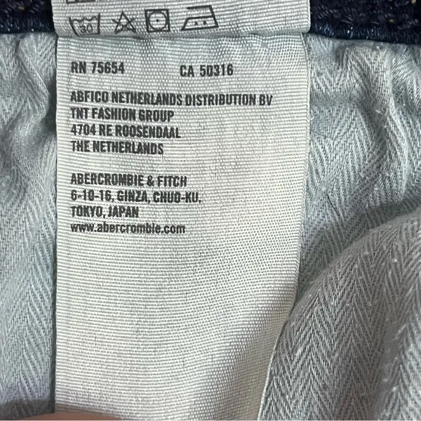 Abercrombie & Fitch Womens 6 W28‎ Dark Wash Straight Leg Stretch Jeans Blue - Image 9