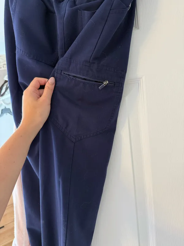 FIGS Navy High-Waisted Jogger Scrub Pants - Image 3
