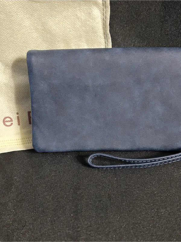 Lady Bei Bei Women’s Navy Wristlet Wallet & Dust Cover Bag NWT - Image 3