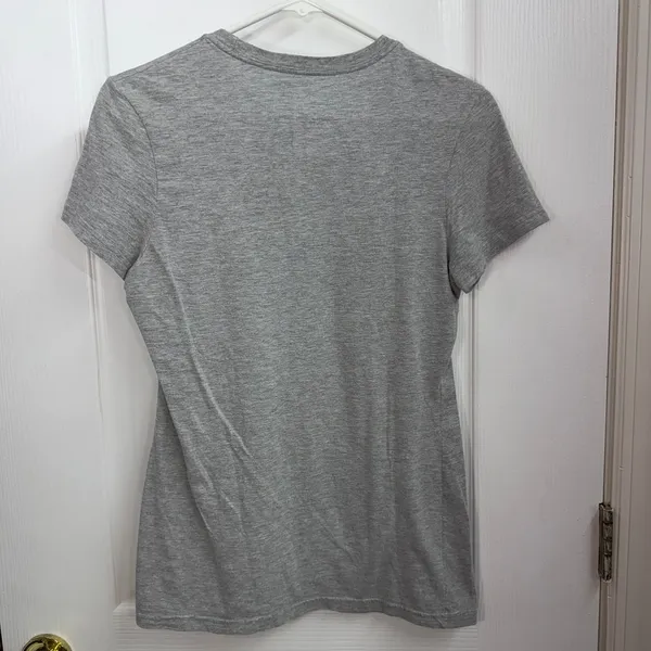 Adidas gray graphic logo short sleeve the go-to tee cotton active tshirt‎ small - Image 5