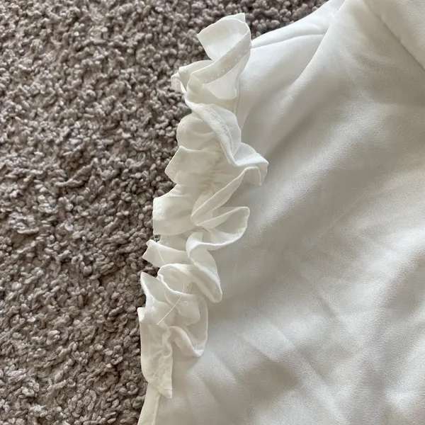 🌹 Women’s White Mockneck Blouse - Image 6