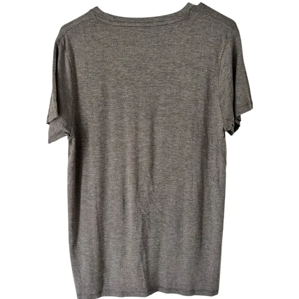 NWT Fxzzyxdpp Gray Bambo V Neck Short Sleeve T-Shirt Unisex Size Medium - Image 2
