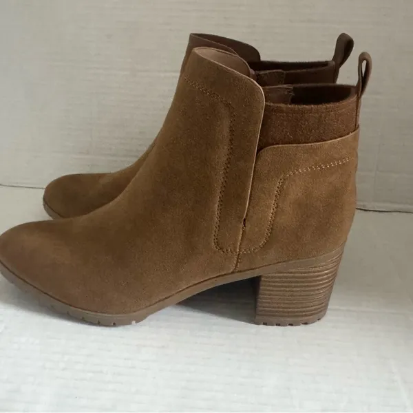NEW LifeStride‎ Maggie Ankle Bootie Brown block heel boots size 10 - Image 3