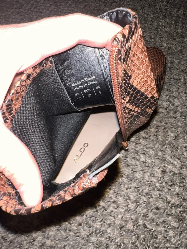 ALDO Snakeskin Boots - Image 3