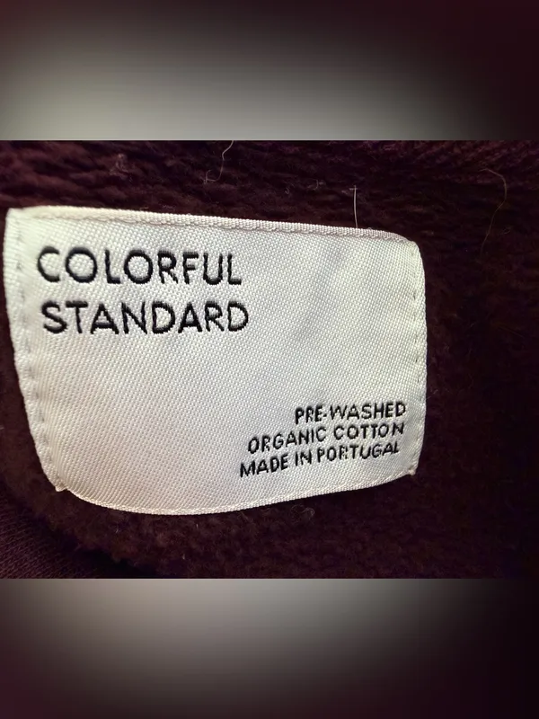 Colorful Standard Organic Oversized Hoodie in Oxblood Red Large - Image 9