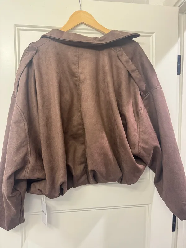Tiktok Shop Brown Suede Jacket Size M - Image 2