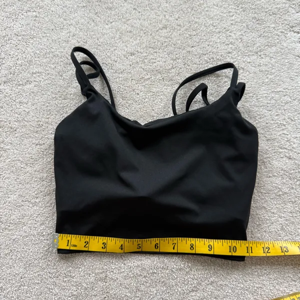 Gym Top Bustier Tank Top Blouse Cover Up Tee Straps Sport Tee Slim Fit Crop Top - Image 10