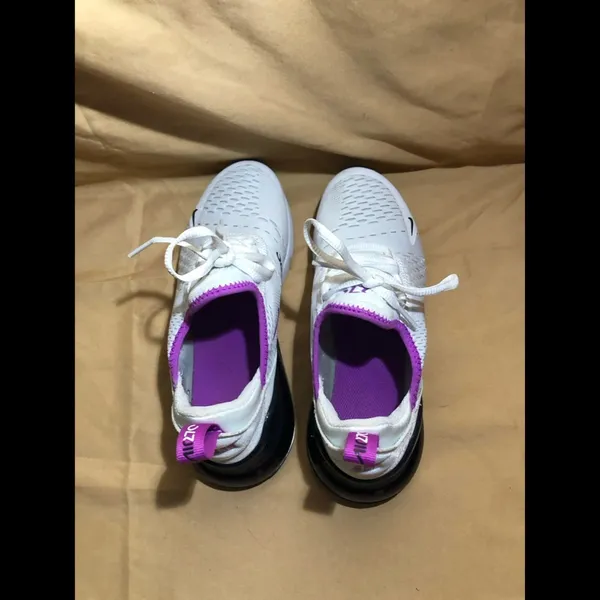Nike Air Max 270 GS White Fuchsia Dream - Image 7