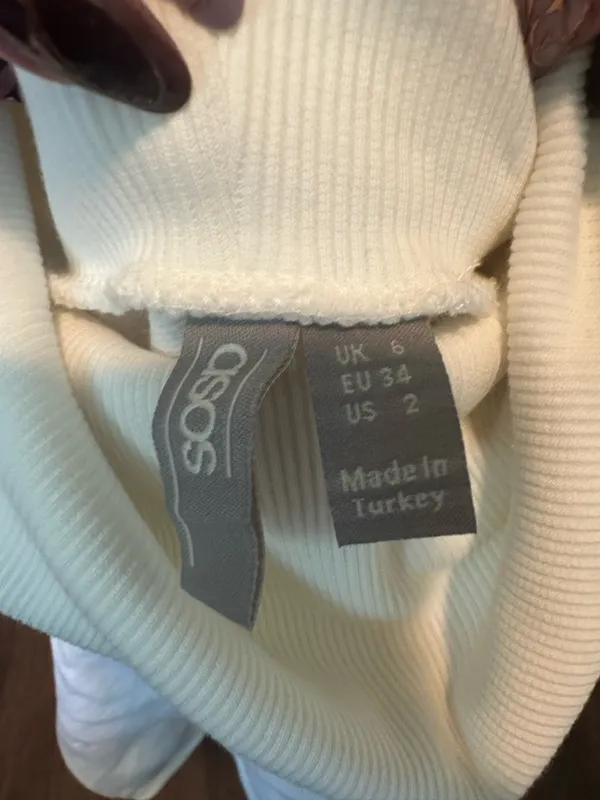 ASOS Cropped Turtleneck Sweatshirt - Image 2