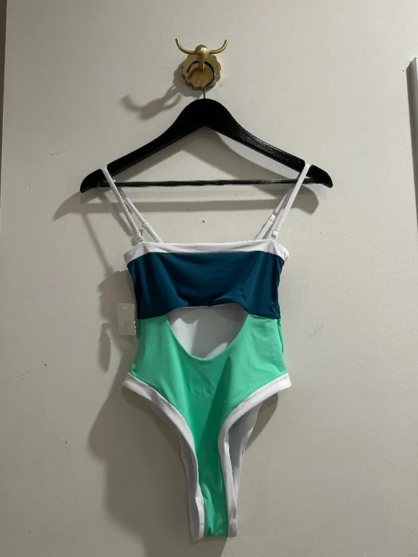 ONEONE Free People Alisha One-Piece Swimsuit in Spearmint Size Medium NWT - Image 3
