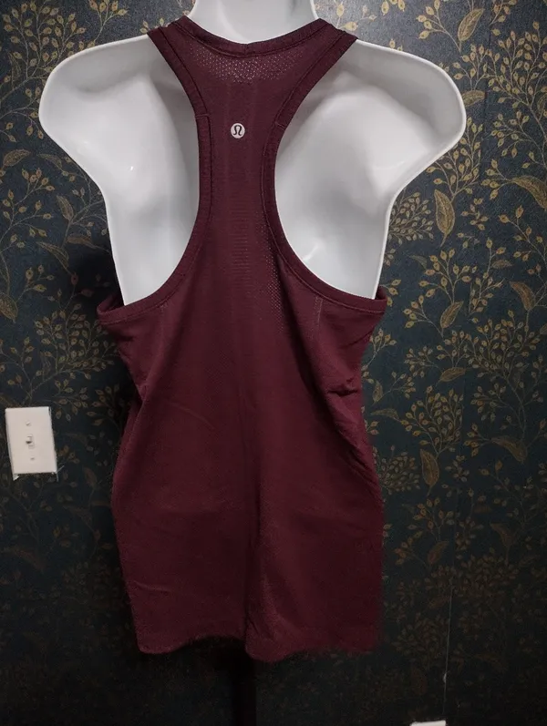 Lululemon Burgundy Racer Back Tank - Image 2