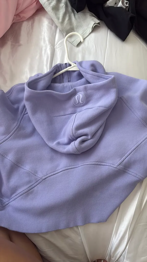 Purple Scuba Half-Zip Lululemon XS/S Oversized Hoodie - Image 4
