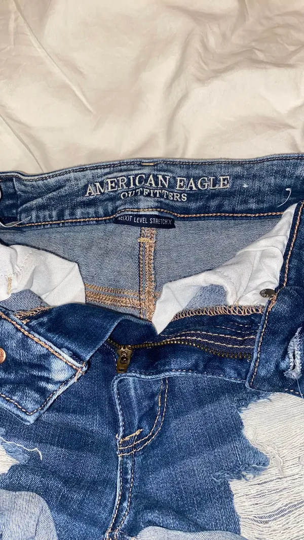 Outfitters Ripped Jean Shorts - Image 3