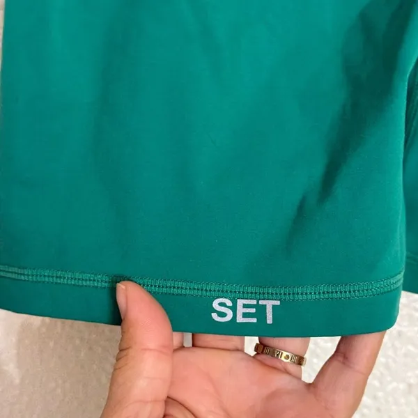 SET Active palm Green Women's Breathe Parke Shorts size extra small - Image 4
