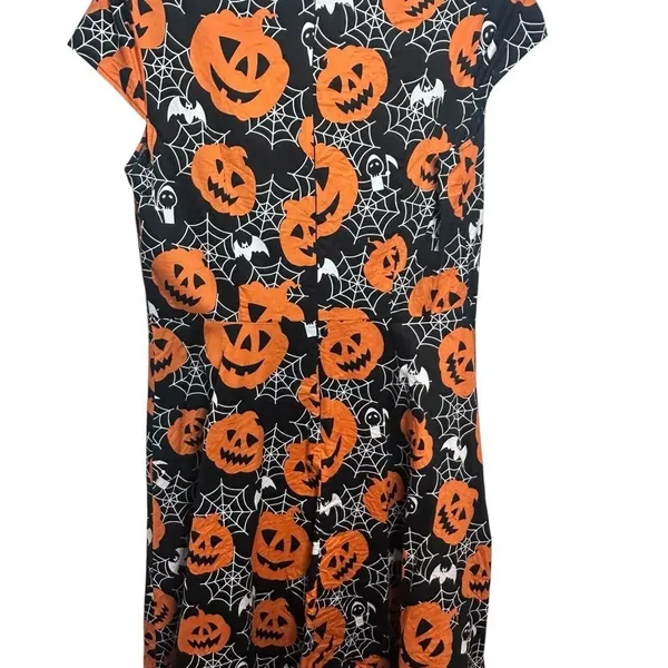 Bbonline Halloween Jack O Lantern Cotton Dress Size‎ 2XL Festive Teacher Party - Image 2