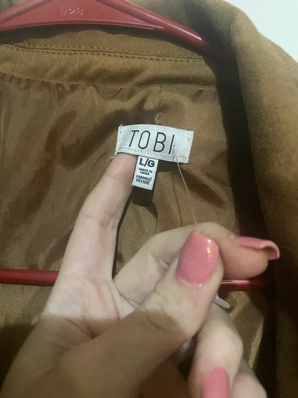 Camel Suede Moto Jacket - Image 3