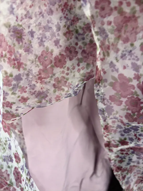 Purple Floral Entro Dress - Image 3