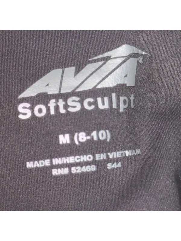 Avia SoftSculpt Gray Pocket Capri Leggings M 8-10 - Image 6