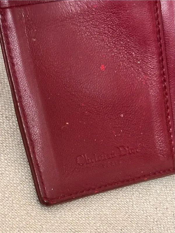 Christian Dior Lady Dior Leather Compact Wallet - Image 10