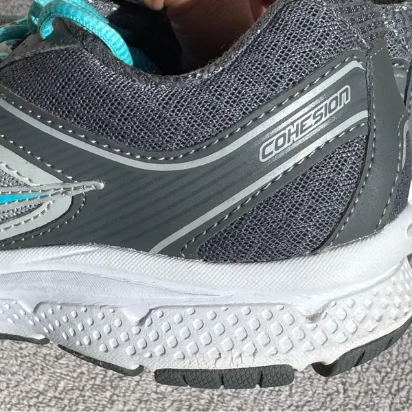 Saucony Cohesion Women’s Size 8 Gray Teal Running Shoes Athletic - Image 11