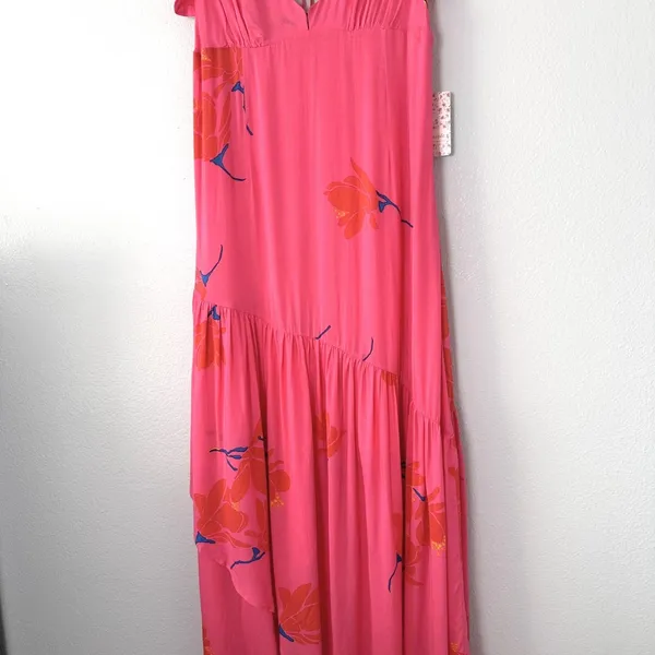 Free People Womens Size-6 She's A Waterfall Maxi Dress Pink‎ $128 - Image 9