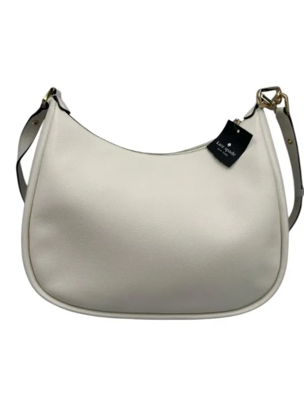 NWT Kate Spade Kayla Large Pebbled Leather Shoulder Bag Cream White Crossbody - Image 6