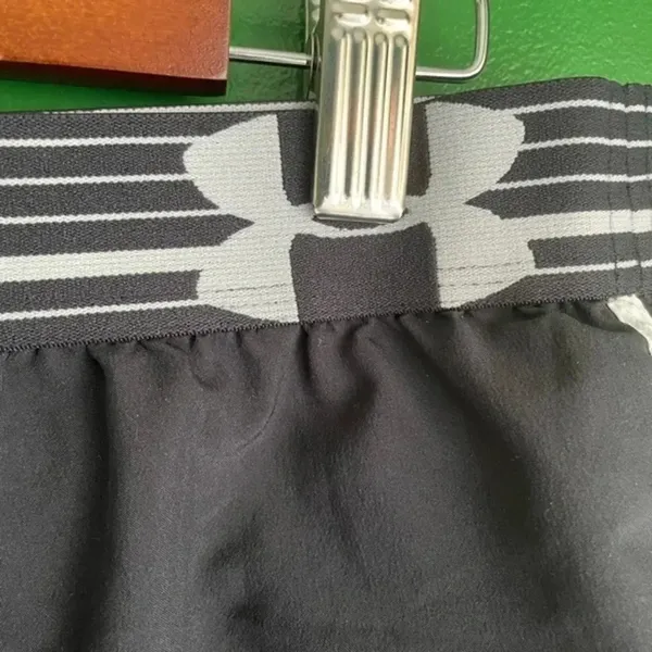 Under Armour Running Shorts‎ Black with Built In Panty Size Small EUC! - Image 3