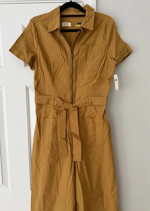 Anthropologie Maeve The Colette Weekend Zip Front Jumpsuit, Size 12 - Image 4