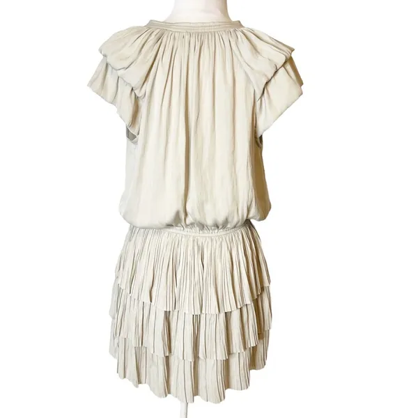 Current Air tiered pleat skirt mini dress sz M‎ anthropologie - Image 2