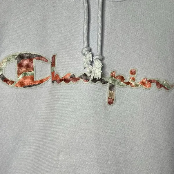 Champion Long Sleeve Hoodie Light Purple Sweatshirt Size‎ 1X - Image 3