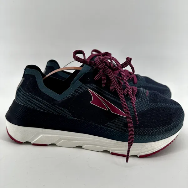 Altra Duo 1.5 Road Running Sneaker FootShape Low Top Lace Up Blue Pink 7 - Image 2