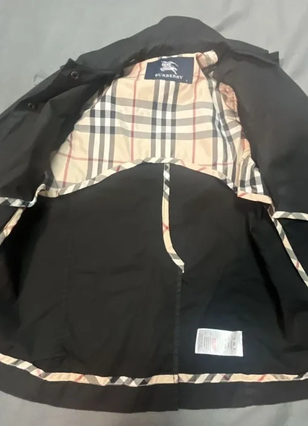 Burberry Lightweight Rain Jacket Trench Coat Black for kids - Image 7
