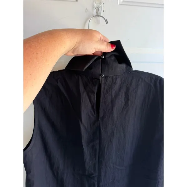 Commense NEW Women's M Black High Neck Sleeveless Business Career Blouse - Image 3