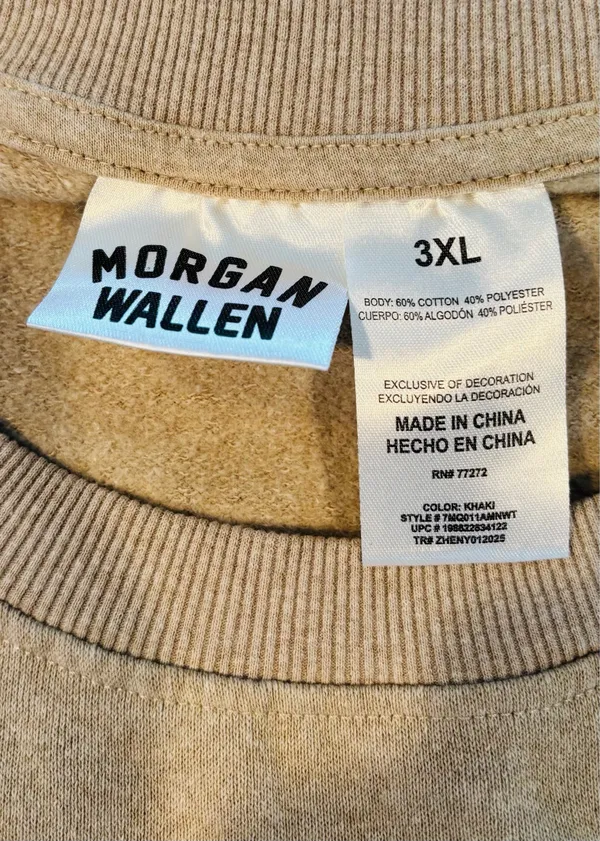 Morgan Wallen | crew neck sweatshirt Size: 3XL - Image 13
