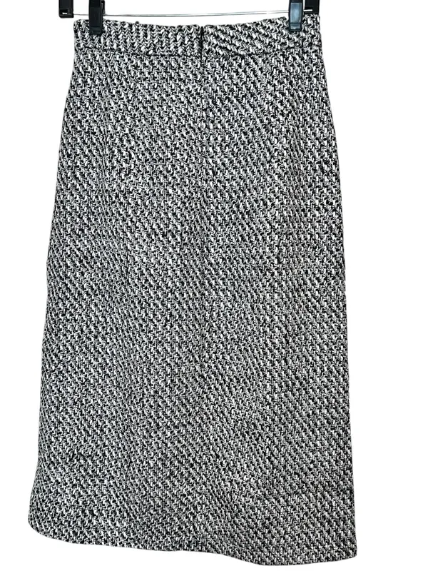 Commense Button Front Tweed Maxi Skirt Black White Small NWT Sold Out - Image 8