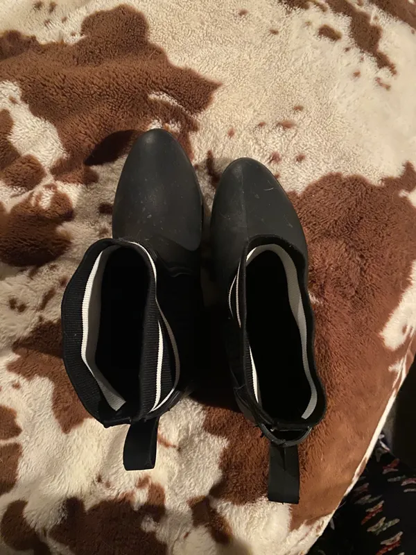 Black Booties Size 7 - Image 3