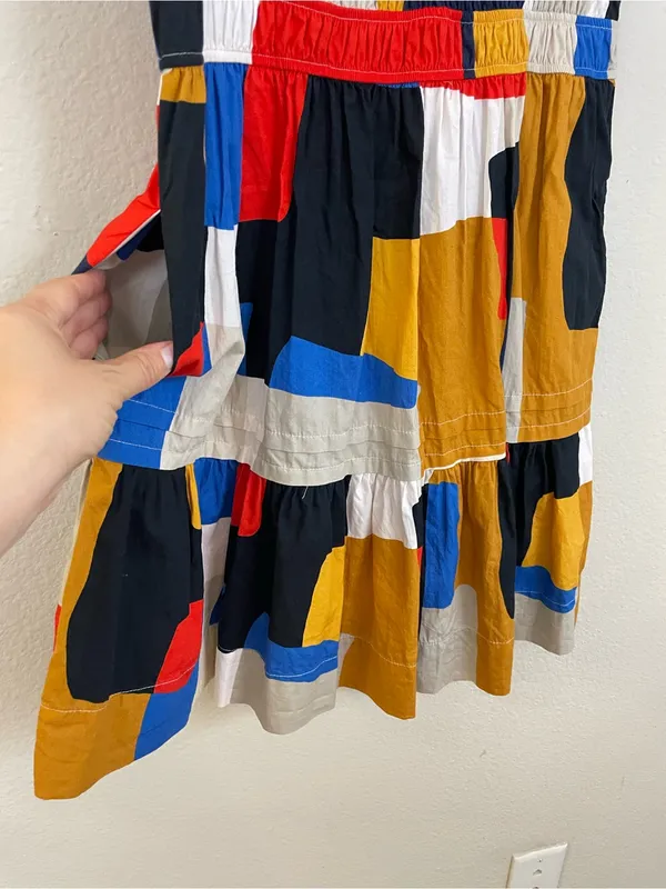 Anthropologie The Somerset‎ Patchwork Mini Dress Size XS - Image 5