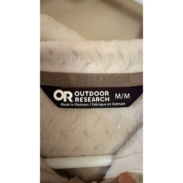 Outdoor Research ActiveTemp Hooded Pullover Women’s Medium Cream NWT - Image 3