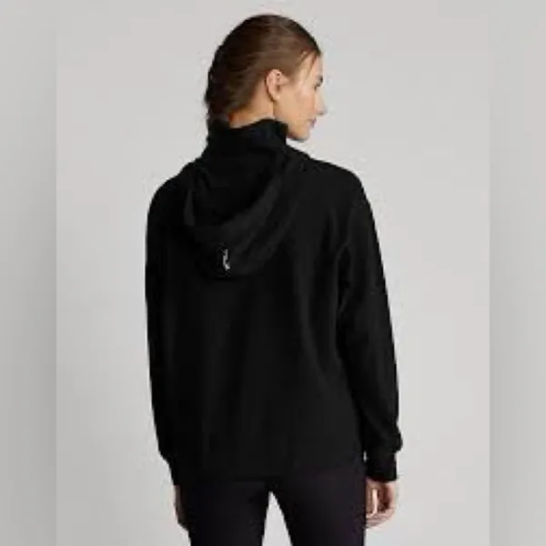 Black Quarter Zip Hoodie with Zipper Pockets Size Small NWOT‎ Ralph Lauren Polo - Image 2